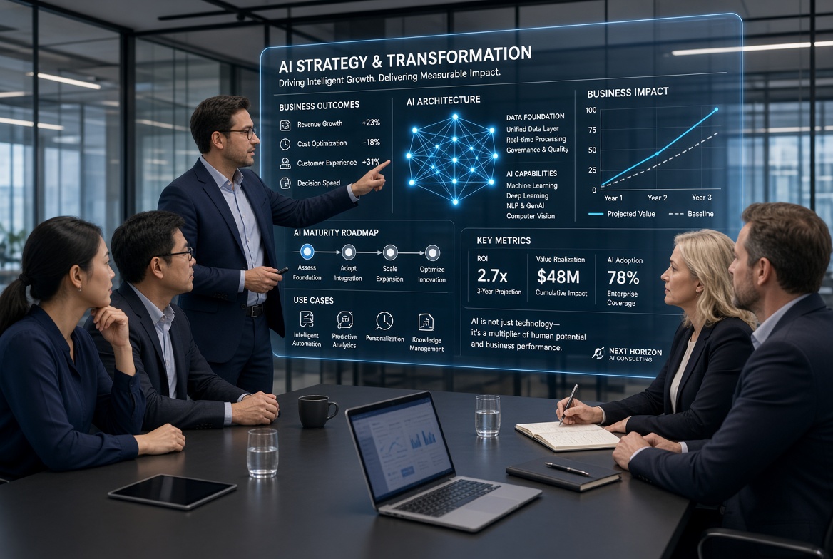 ที่ปรึกษา AI วางกลยุทธ์และ Transformation สำหรับองค์กร